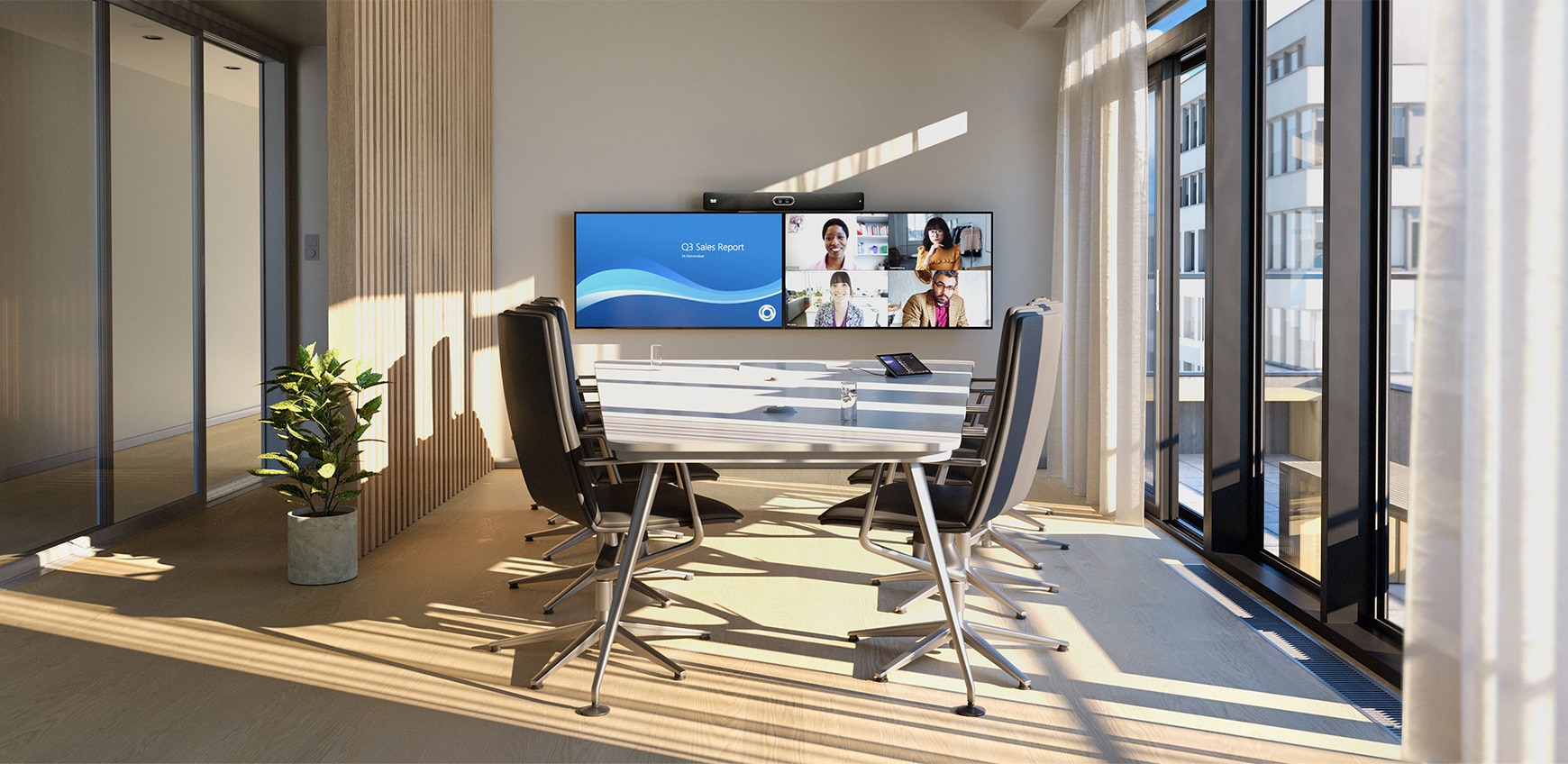 Shared devices in a workspace